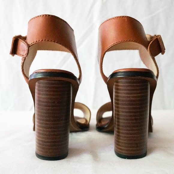 Mango Women 36 Chunky Heel Open Toe Sandal with Ankle Strap - Picture 4 of 16